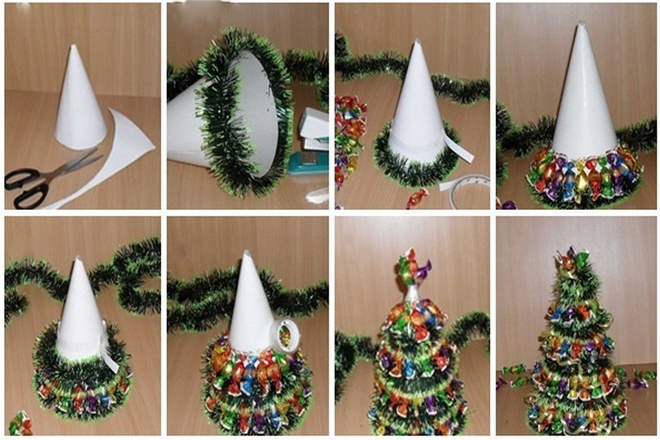Cây thông Noel làm bằng 2500 nón lá tại Đồng Nai