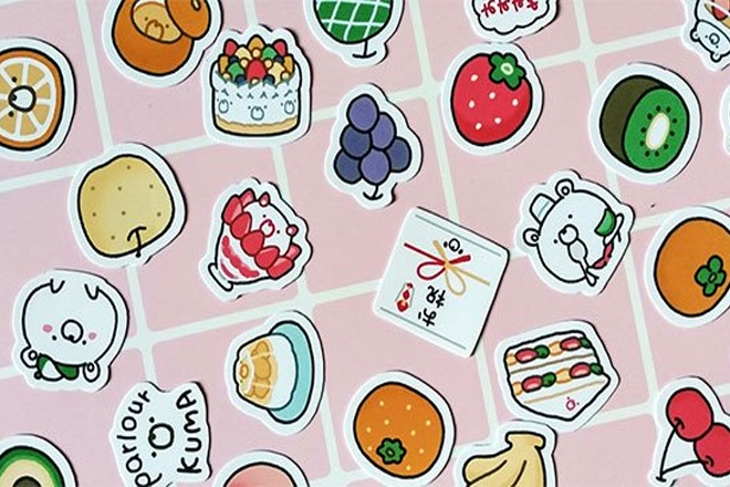 Hướng dẫn cách làm sticker đồ ăn đơn giản dễ thương ngay tại nhà