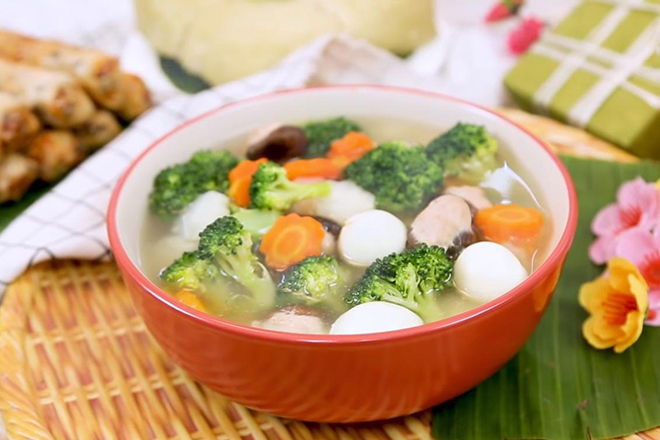 Canh rau quả thập cẩm