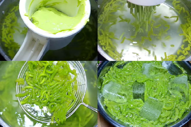 Tạo hình chè bánh lọt