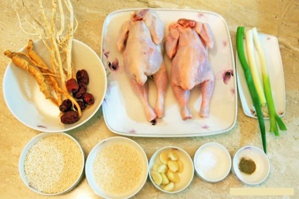 Những thành phần chính của gà hầm sâm thuốc bắc là gì? 
